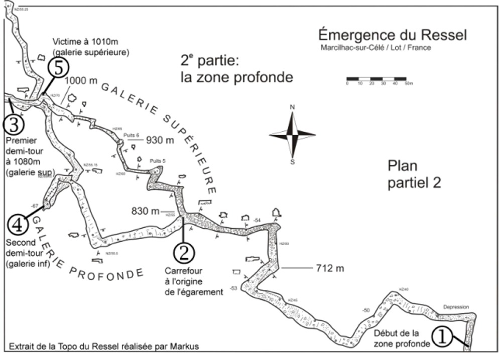 Analyse accident du Ressel - Plan zone profonde